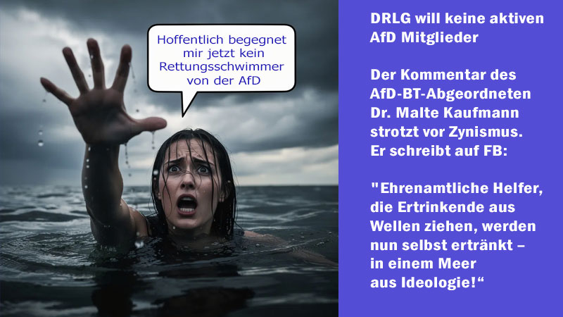 Meer aus Ideologie? Wie Dr. Malte Kaufmann (AfD) die DLRG diffamiert